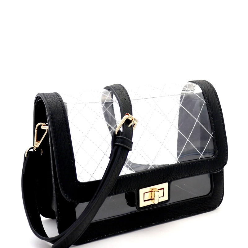 clear shoulder bag mens